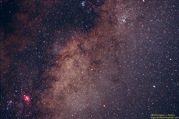 Lagoon Nebula M8 and M7